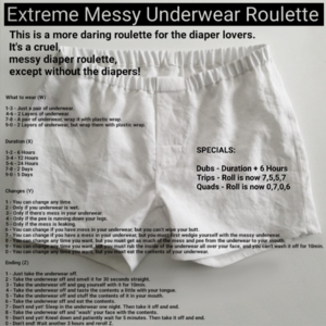 Extreme Messy Underwear Roulette