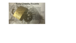 Risky Chastity Roulette