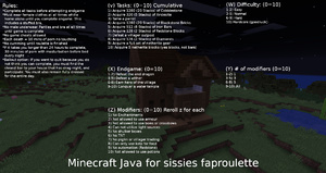 Minecraft Java for sissies