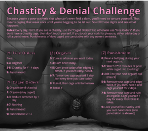Daily Chastity and Denial Challenge