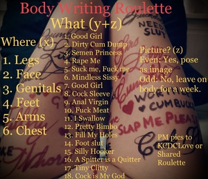 Body Writing Roulette 