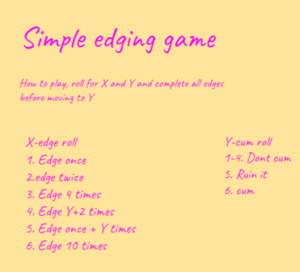 simple edging game