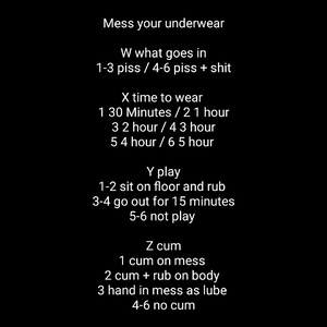 Mess your underwear 