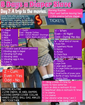 8 Days a Diaper Slave: Day 7