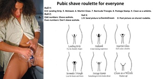Pubic shave roulette for everyone
