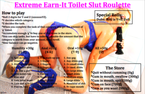 Extreme Earn-It Toilet Slut Roulette