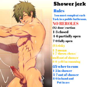 Shower jerk off