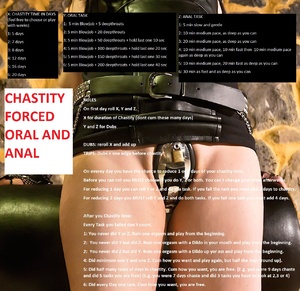 Chastity forced Oral and Anal