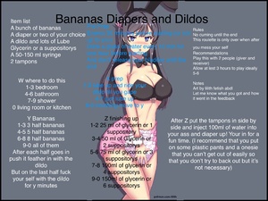 Bananas diapers and dildo