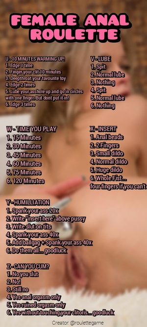 Female Anal Roulette