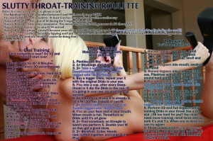 Slutty Throat-Training Roulette (oral)