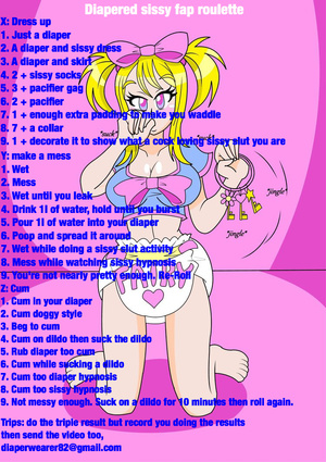 Diapered sissy fap roulette 