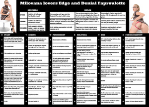 Milovana lovers Edge and Denial Faproulette