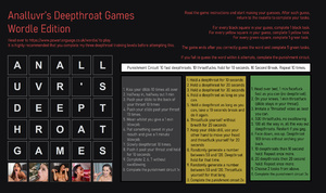 Analluvr's Deepthroat Games Wordle Edition