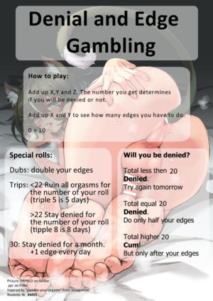 Denial and Edge Gambling