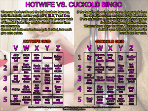 Hotwife vs. Cuckold Bingo