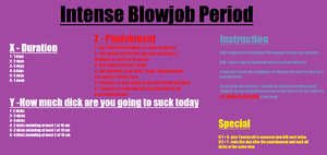 Intense blowjob period