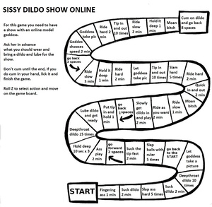 Sissy dildo riding online show