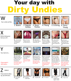 Your day with dirty undies