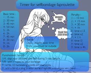 Timer for selfbondage faproulette 