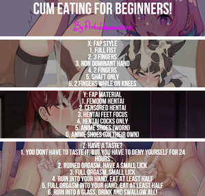 Cum Eating for beginners
