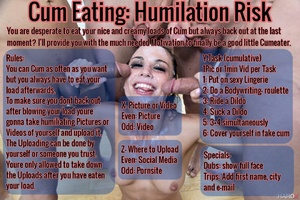 Cum Eating Humiliation Risk