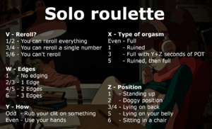 Solo roulette