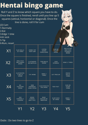 Hentai bingo game