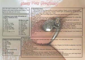 Sissy play - A game for beginners 