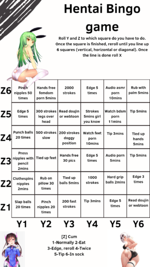 Hentai bingo game