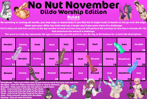 No Nut November (NNN) Dildo Worship Edition