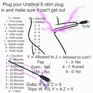 Urethral E-Stim Selector