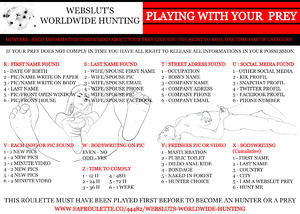 Webslut's Worldwide Hunting : Playing with Your Prey