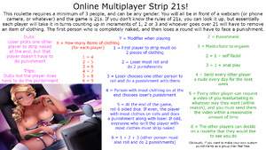 Online Multiplayer Strip 21s