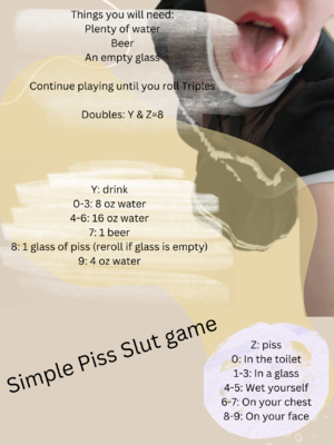 Simple Piss Slut Game