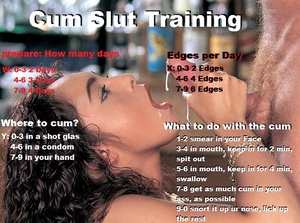 Cum slut training