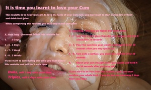 Learn to taste your cum