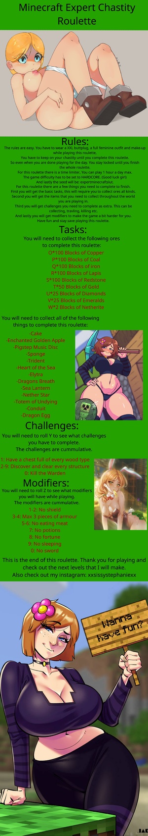 Minecraft Expert Chastity Roulette