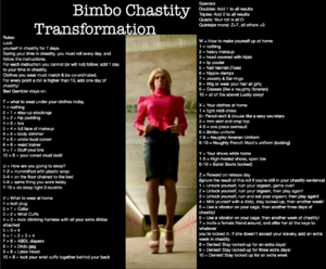 Bimbo Chastity Transformation