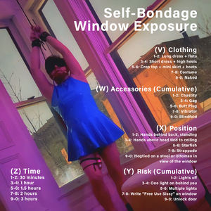 Self Bondage Window Exposure