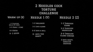 Needle challenge