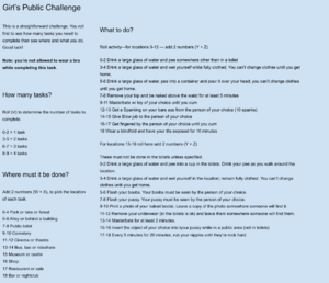 Girls Public Challenge 