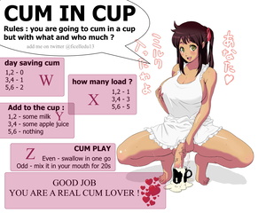 cum in a cup