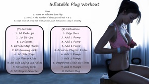 Inflatable Butt Plug Workout