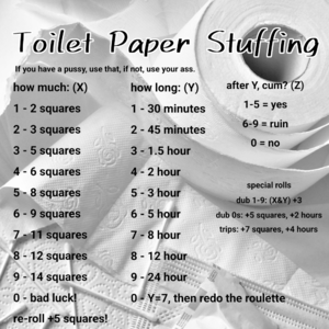 Extreme toilet paper stuffing