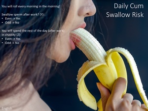 Daily Cum Swallow Risk - English