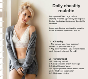 Daily chastity roulette