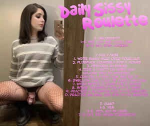 Daily sissy roulette