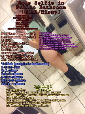 Public Bathroom nudes (sissy/girl)