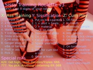 sissy training roulette